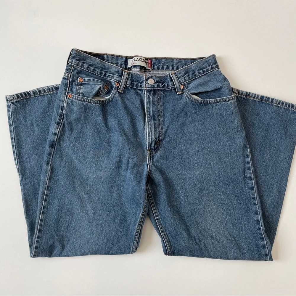Levi's 550™ Relaxed Fit Straight Leg Baggy Medium Stonewash Jeans, Size 34 29